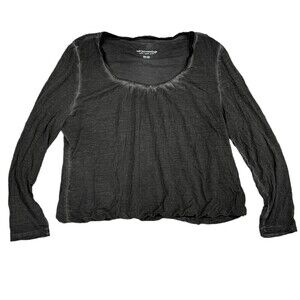 Soft Surroundings Gray Long Sleeve Top LP
